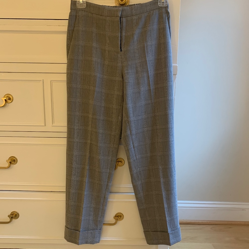 Brochu Walker cropped plaid pant